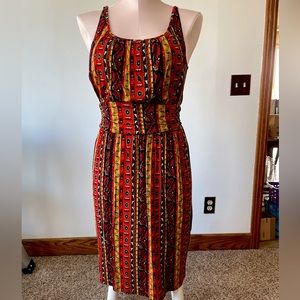 NWOT Lucky Brand tribal print jersey sundress